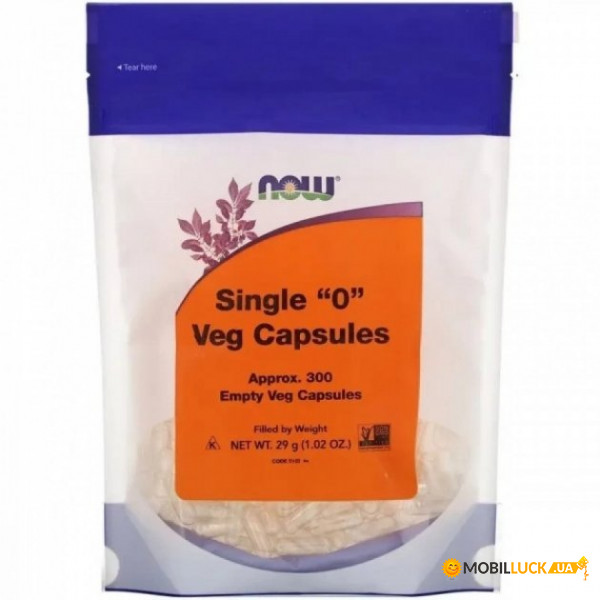   0 Now Foods (Single O Vcaps) 300  (NOW-05102)