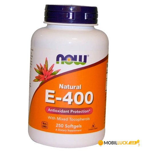 ³ Now Foods Natural E-400 250  (36128370)