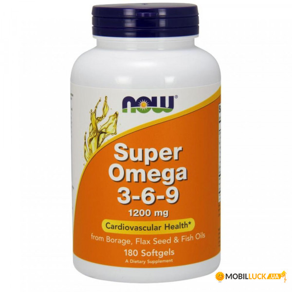   Now Foods Omega 3-6-9 1200mg 180 