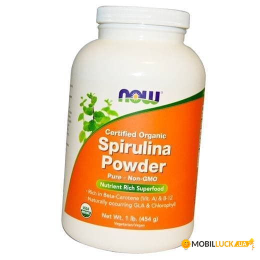  Now Foods Organic Spirulina Powder 454 (71128077)