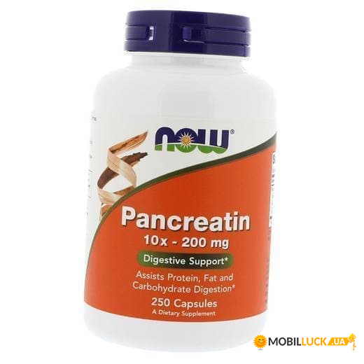  Now Foods Pancreatin 10X 200 250  (69128018)