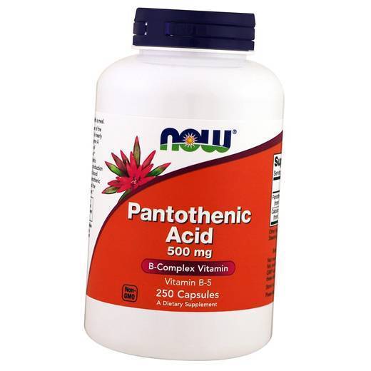  Now Foods Pantothenic Acid 500 250 (36128067)