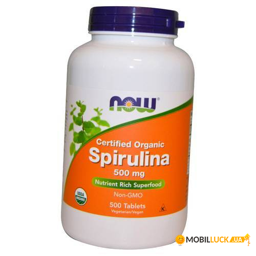  NOW Foods Spirulina 500  500 tab