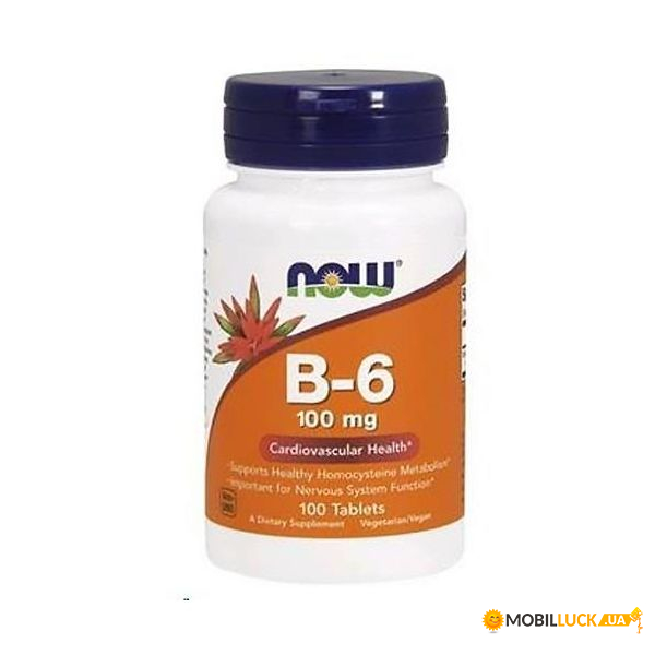    Now Foods Vitamin B-6 100mg 100  100-92-9741243-20