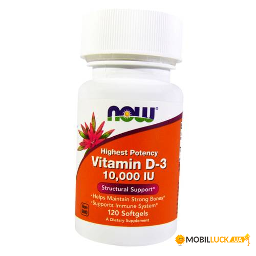  Now Foods Vitamin D-3 10000 120 (36128161)