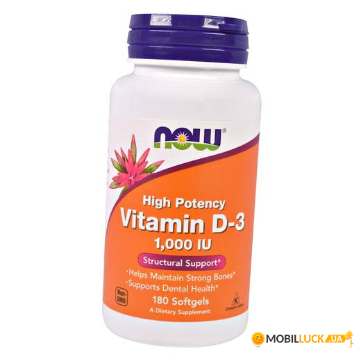  Now Foods Vitamin D-3 1000 180 (36128047)