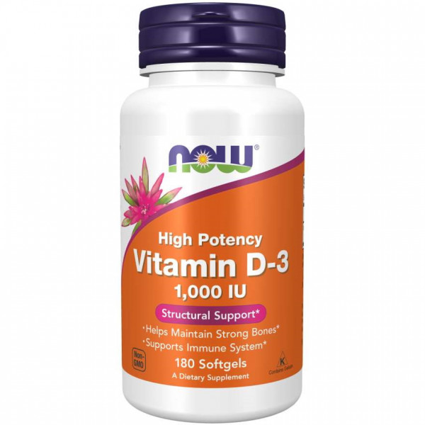    Now Foods Vitamin D-3 1000 IU 180  