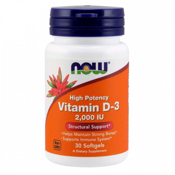    Now Foods Vitamin D-3 2000 IU 30  