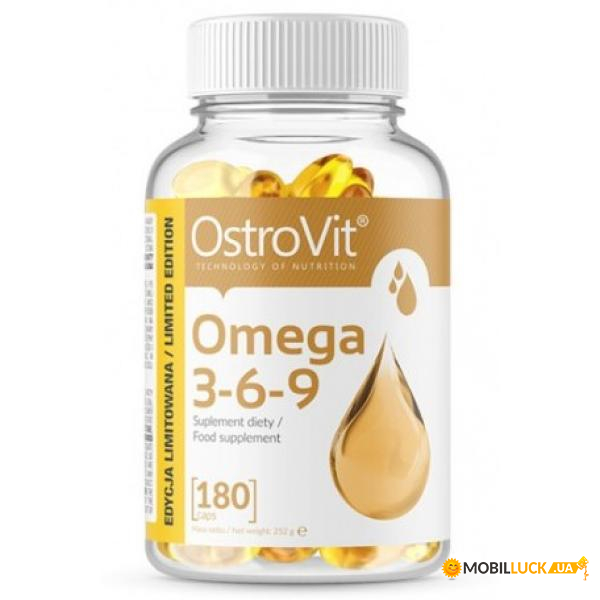   OstroVit Omega 3-6-9 - 180caps 100-50-0434721-20