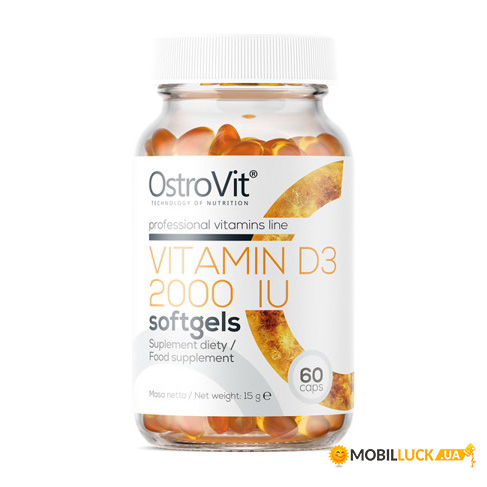  OstroVit Vitamin D3 2000 IU 60 caps