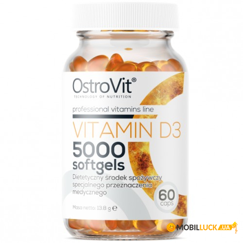 ³ OstroVit Vitamin D3 5000 60 