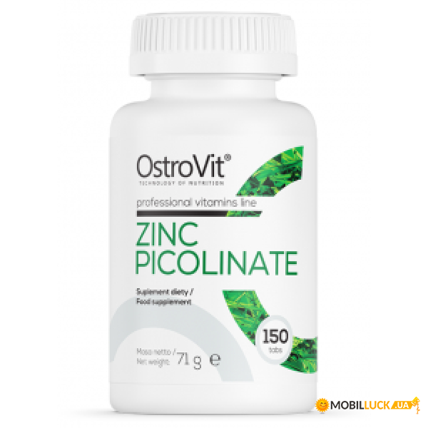 ³   OstroVit Zinc picolinate - 150tab 100-95-6100392-20