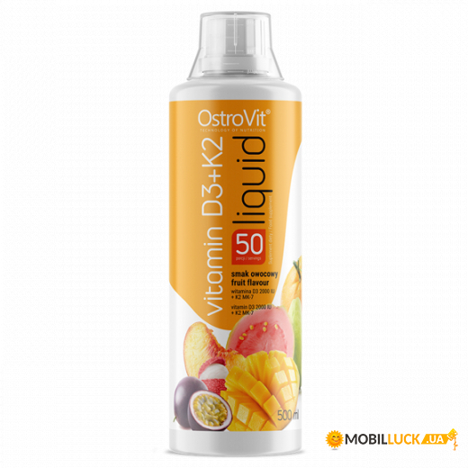 г ³ 3  2   OstroVit Vitamin D3 K2 Liquid 500 