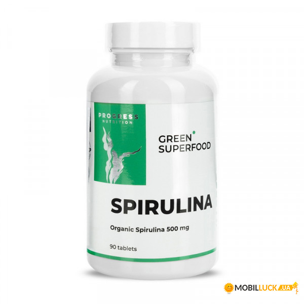  Progress Nutrition Spirulina 500 mg 90 tab