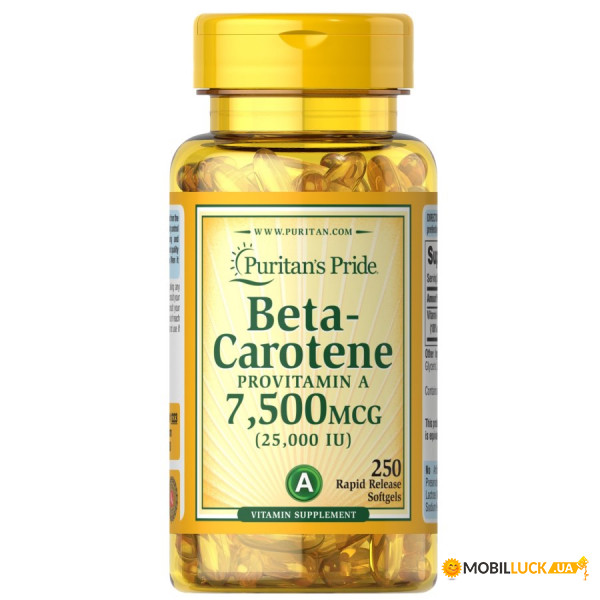 ³   Puritan's Pride Beta-Carotene 25000 IU 250 