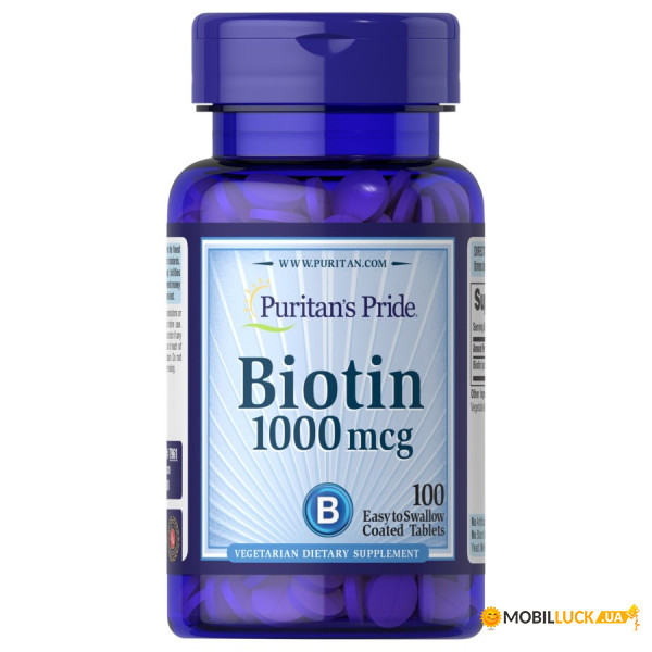 ³   Puritan's Pride Biotin 1000 mcg 100 