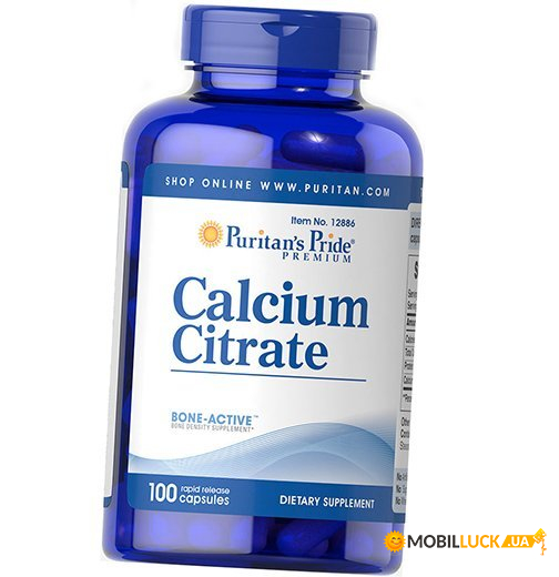  Puritans Pride Calcium Citrate 100  (4384301494)