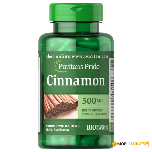 ³   Puritan's Pride Cinnamon 500 mg 100 