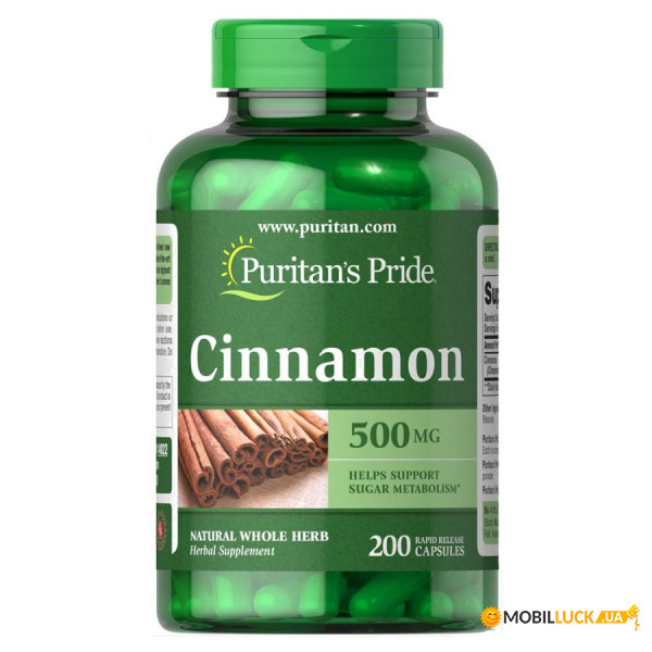    Puritan's Pride Cinnamon 500 mg 200  