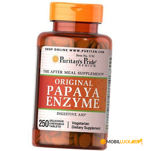   Puritans Pride Papaya Enzyme 250 (69367006)