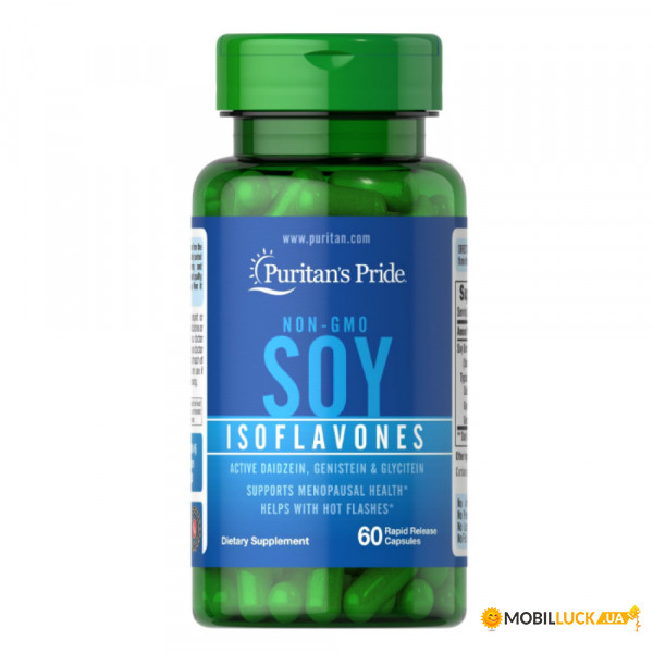  Puritan's Pride Soy Isoflavones 750mg 60caps