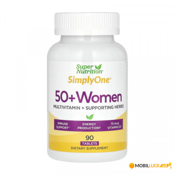  Super Nutrition SimplyOne 50 + Women 90 tab