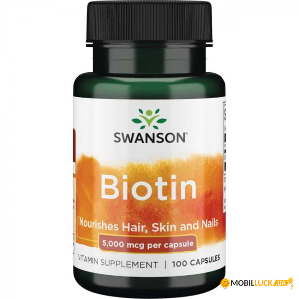    Swanson Biotin 10000 mcg High Potency 60  