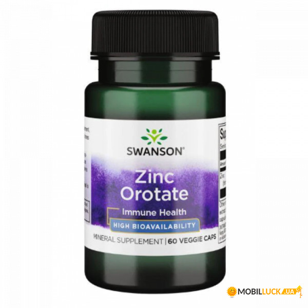  Swanson Zinc Orotate 10mg 60veg 