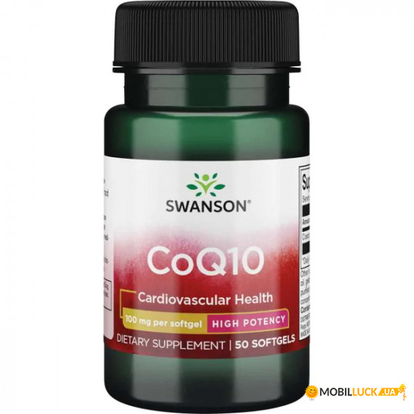    Swanson CoQ10 100 mg High Potency 50  