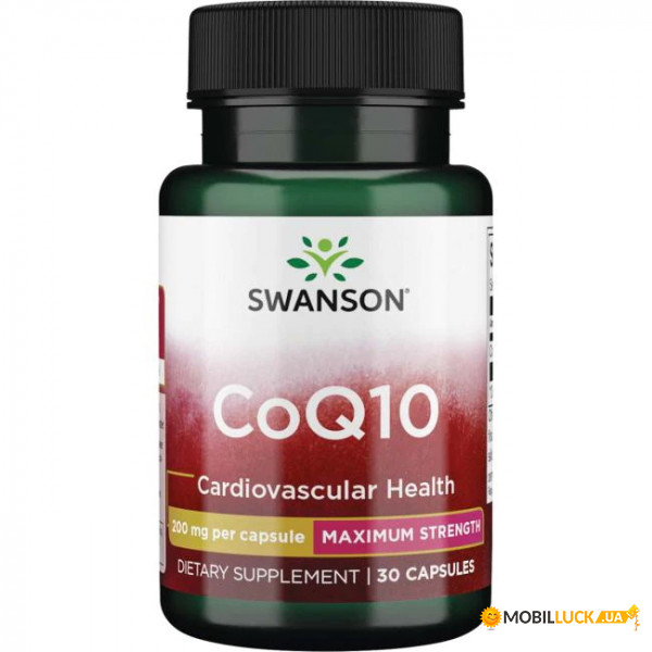    Swanson CoQ10 200 mg Maximum Strength 30  