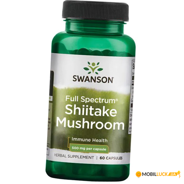     Swanson Full Spectrum Shiitake Mushroom 60 (71280085)