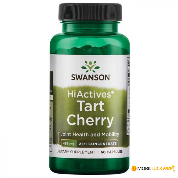    Swanson Hiactives Tart Cherry 465 mg 60  