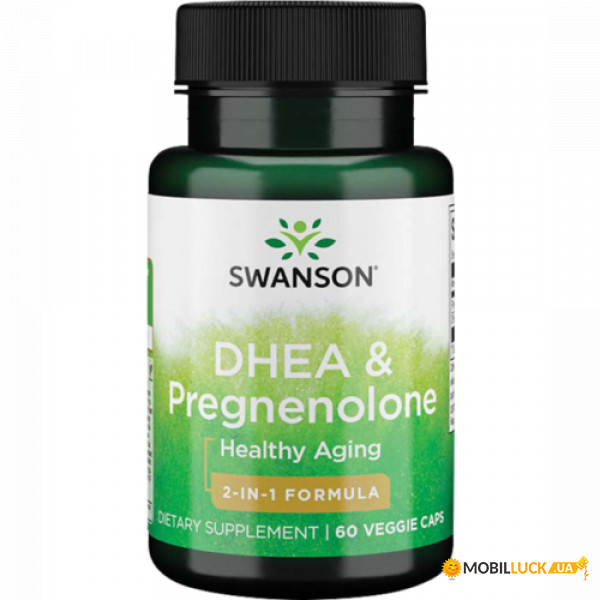  Swanson DHEA Pregnenolone Complex 60  