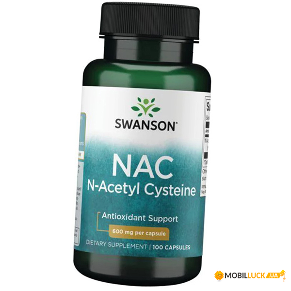 N-  Swanson NAC N-Acetyl Cysteine 600 100 (70280020)