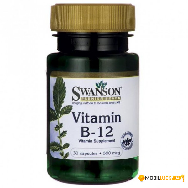  B12 Swanson Vitamin B-12 500  30 