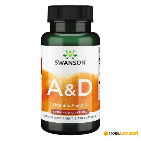  Swanson Vitamin A D 250 Sgels Per Bottle