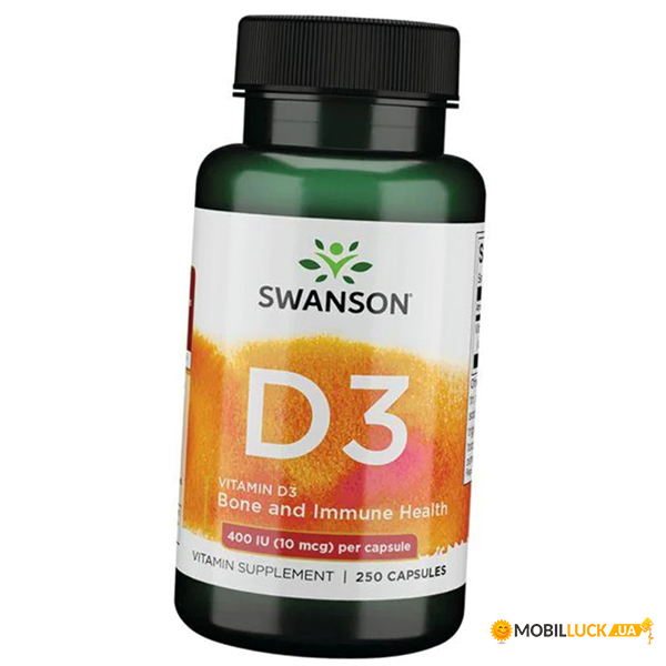  3 Swanson Vitamin D3 400 250 (36280098)