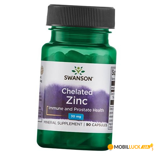 Swanson Zinc Chelated 30 90  (36280076)