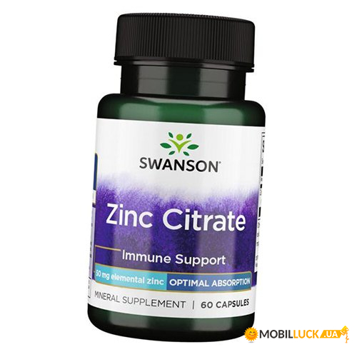   Swanson Zinc Citrate 50 60 (36280075)