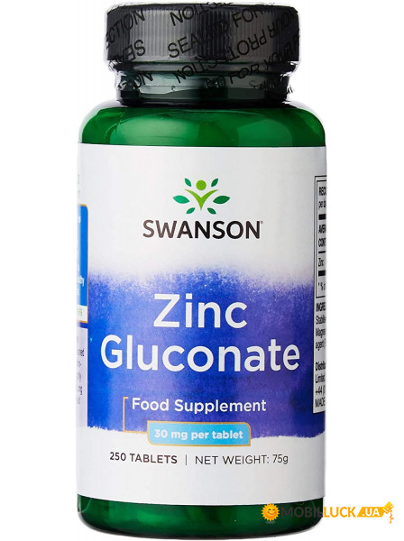 ³ Swanson Zinc Gluconate 250  (4384302969)