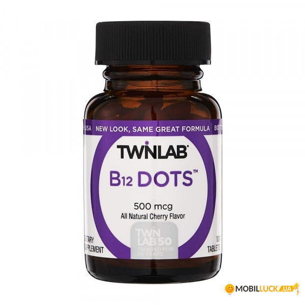  Twinlab B-12 Dots 500 mcg 100  