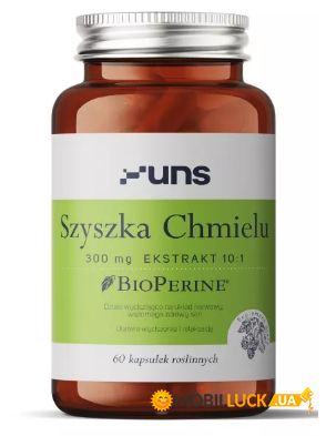 UNS Vitamins Szyszka Chmielu 300mg 60caps