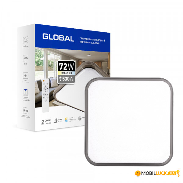  - Global  Functional Light 72W 3000-6500K 02-S 1-GFN-72TW-02-S