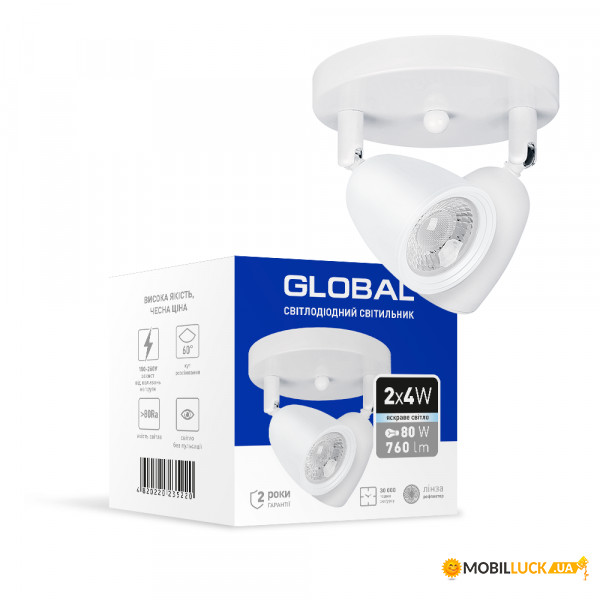   Global GSL-01C 8W 4100K  2-GSL-10841-CW