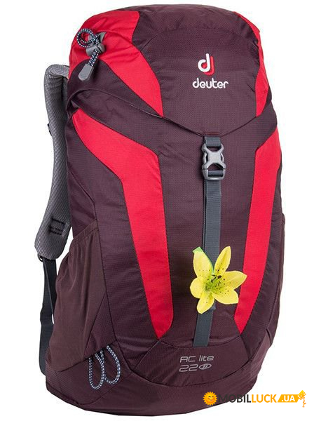  Deuter AC Lite 22 SL Aubergine-Fire (1052-3420216 5522)