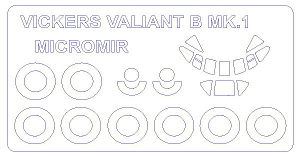  KV Models Vickers Valiant Mk.1B Micro-mir (KVM14377)