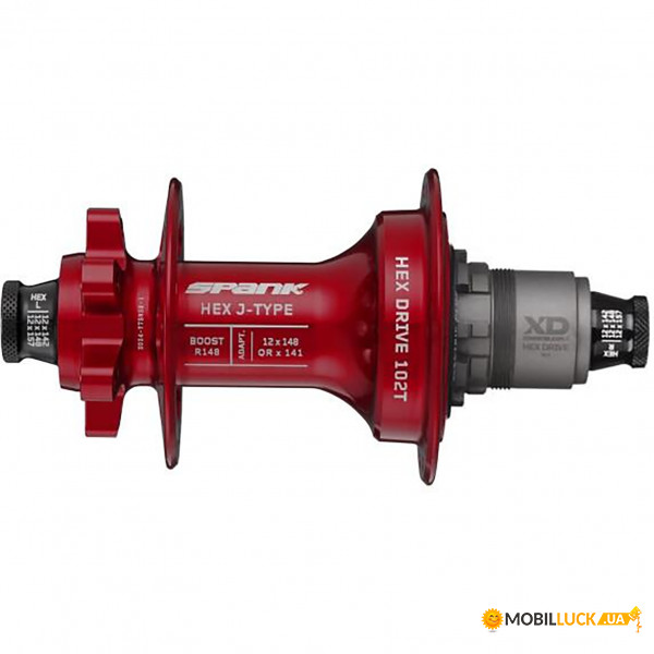   SPANK HEX J-Type Boost R148 XD 32H, Red (C04HJ12E30XASPK)