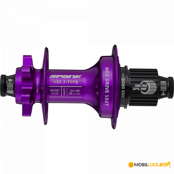   SPANK HEX J-TYPE Boost R148 HG 32H, Purple (C04HJ12E70SASPK)