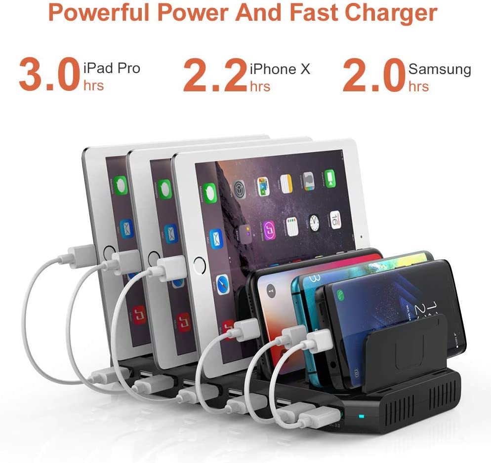   10- USB 60W Alxum  iPad, iPhone Xs Max, X, 8 Plus, Samsung Galaxy, Google  