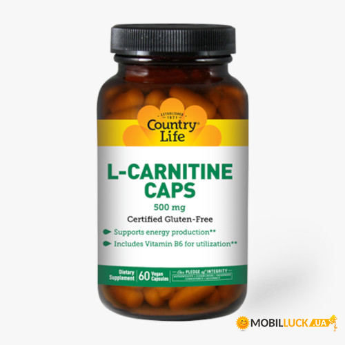  Country Life L-Carnitine 500 mg 60  